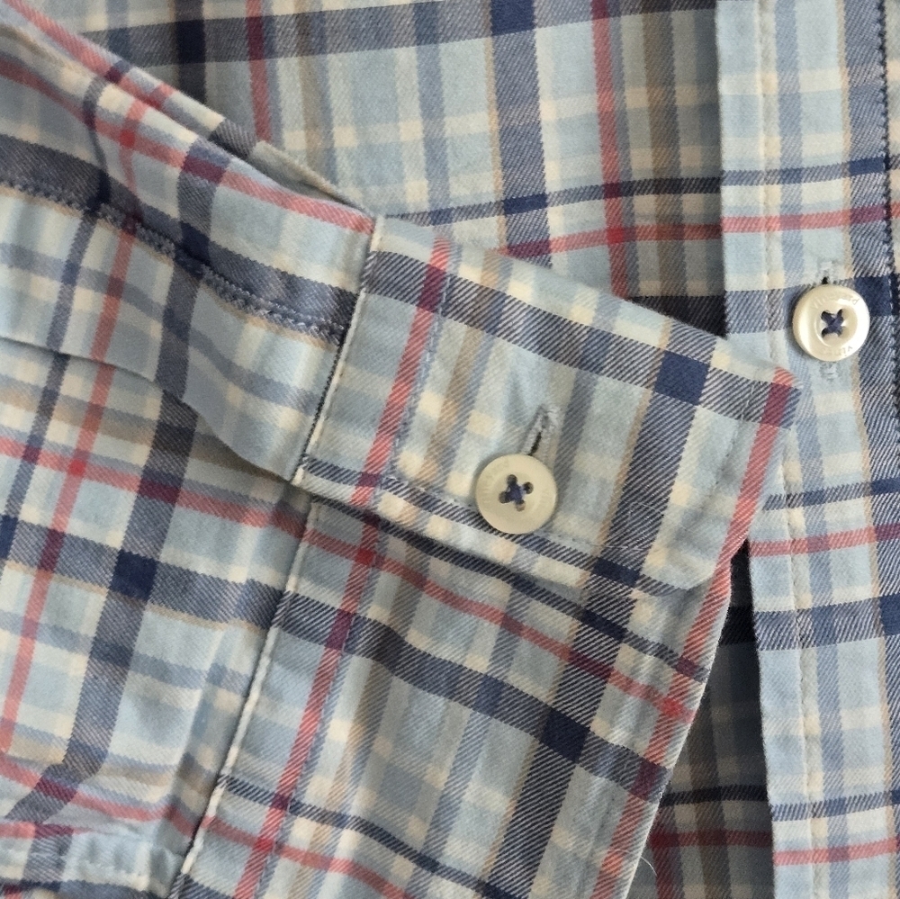 Vineyard Vines Mens Large Classic Fit Tucker Pink/blue Shirt - Picture 4 of 10